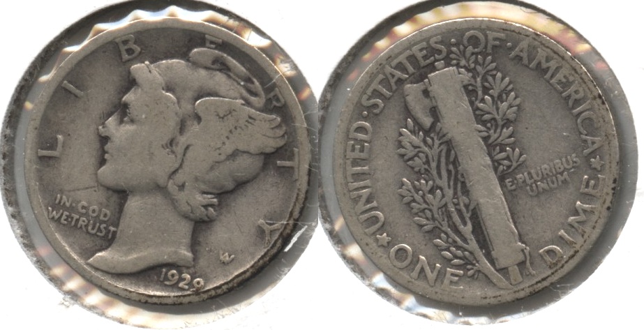 1929 Mercury Dime Good-4 #p