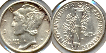 1929 Mercury Dime MS-60