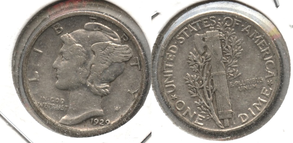 1929 Mercury Dime VF-20 #d