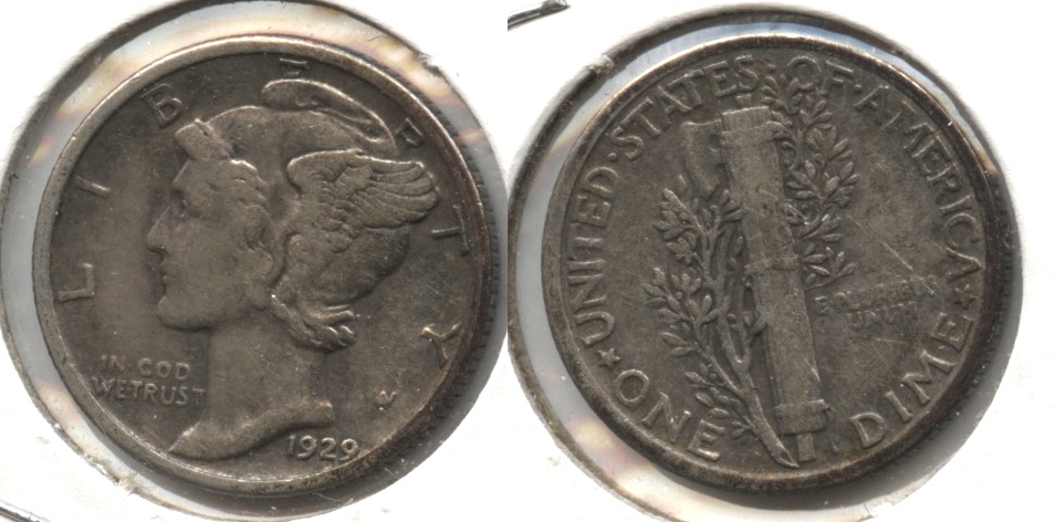 1929 Mercury Dime VF-20 #j