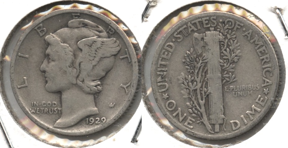 1929 Mercury Dime VG-8 #o