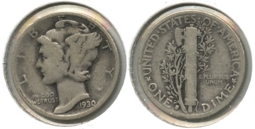 1930-S Mercury Dime VG-8 #b