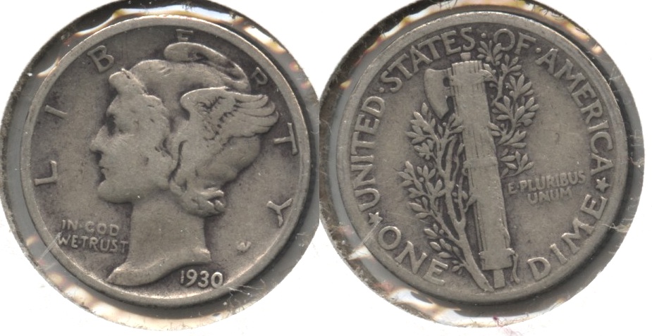 1930 Mercury Dime Fine-12 #ad