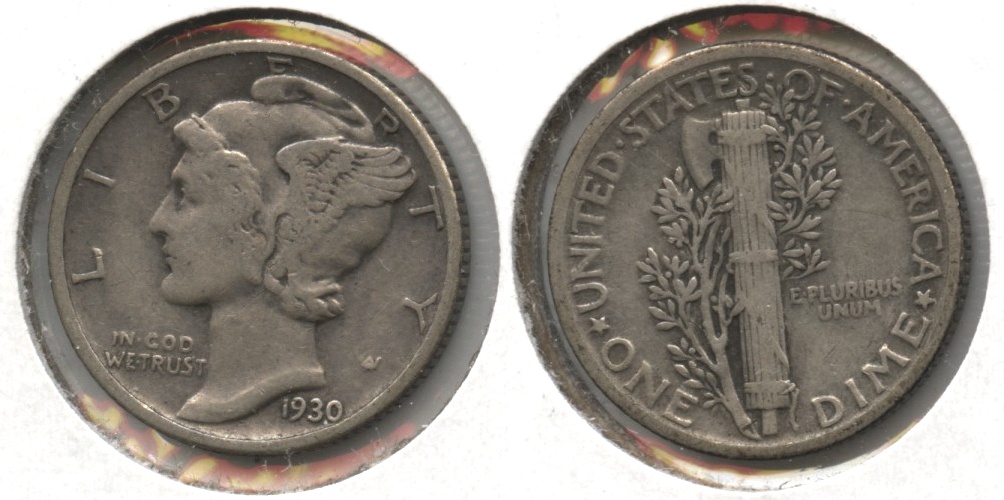 1930 Mercury Dime VF-20 #c
