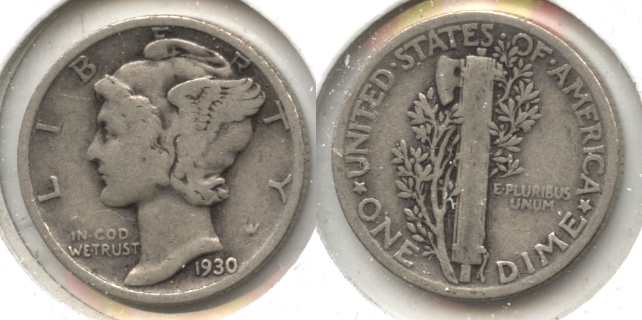1930 Mercury Dime VG-8 #b