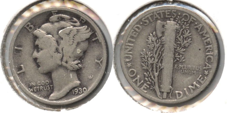 1930 Mercury Dime VG-8 #g