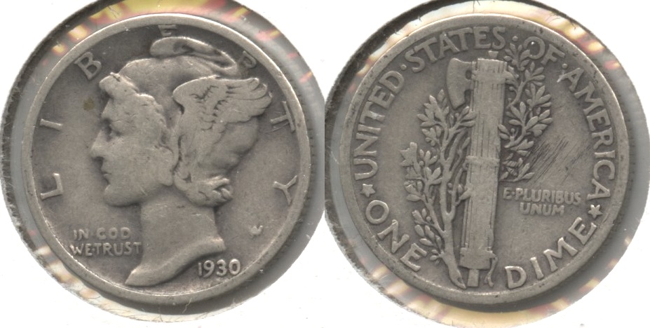 1930 Mercury Dime VG-8 #i