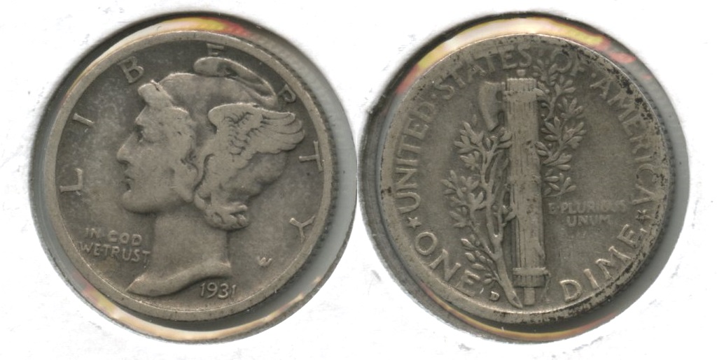 1931-D Mercury Dime Fine-12 #g