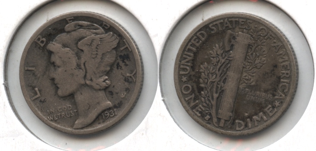 1931-S Mercury Dime Fine-12 #a