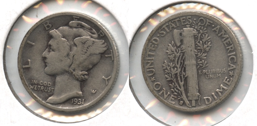 1931-S Mercury Dime Fine-12 #c