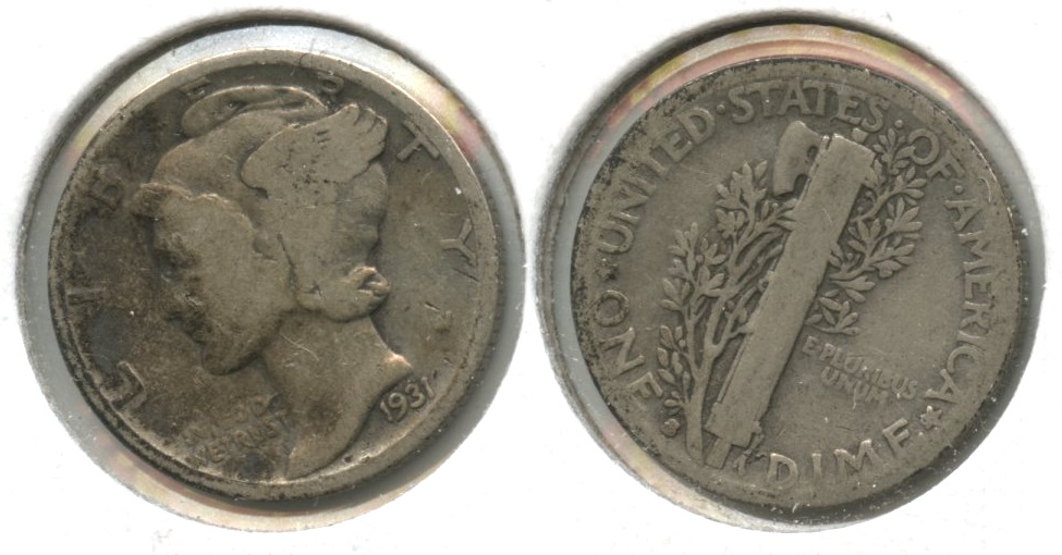 1931-S Mercury Dime Good-4 #d