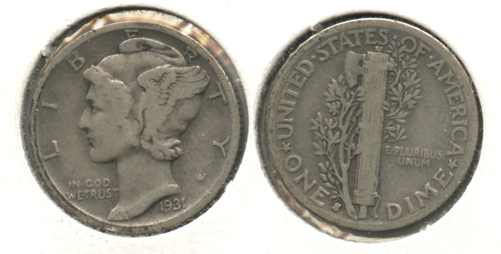 1931-S Mercury Dime VG-8 #j