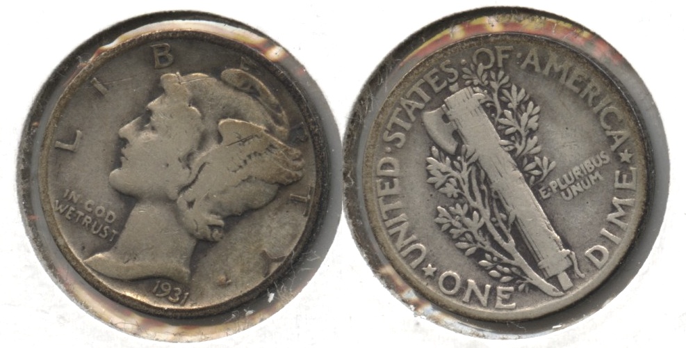 1931 Mercury Dime VG-8 #ai
