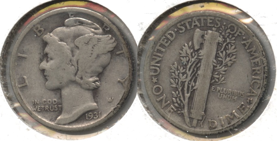 1931 Mercury Dime VG-8 #h