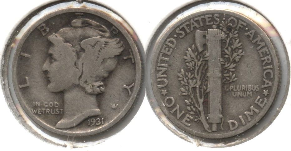 1931 Mercury Dime VG-8 #k