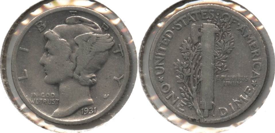 1931 Mercury Dime VG-8 #q