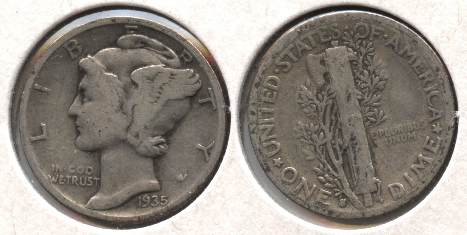 1935-S Mercury Dime Good-4