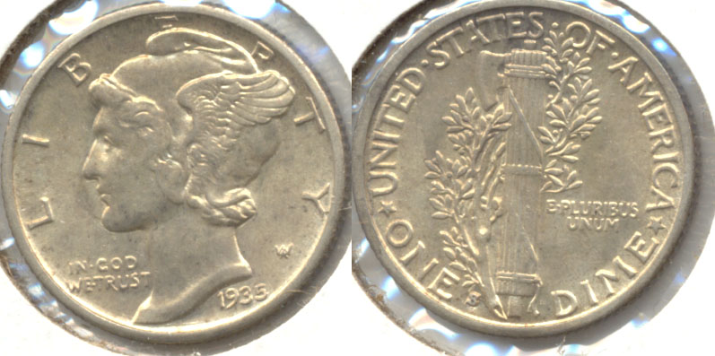 1935-S Mercury Dime MS-60