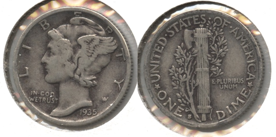 1935-S Mercury Dime VF-20