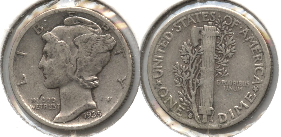 1935-S Mercury Dime VG-8 #e