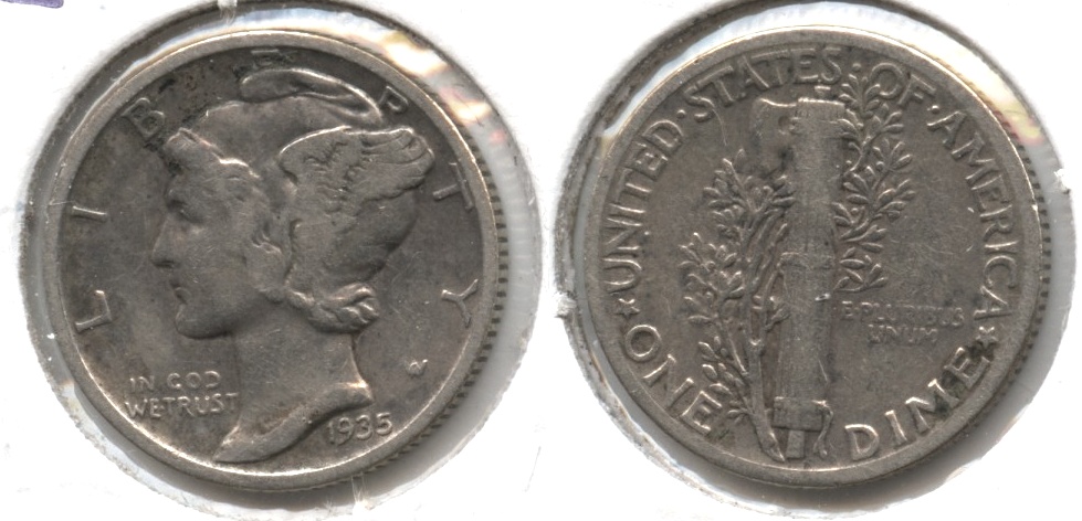 1935 Mercury Dime Fine-12 #d