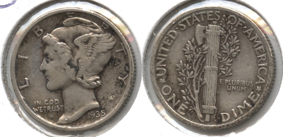 1935 Mercury Dime Fine-12 #h