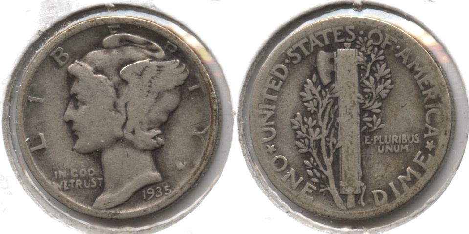 1935 Mercury Dime Good-4 #d