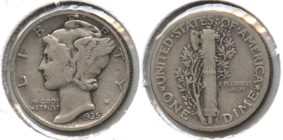 1935 Mercury Dime VG-8 #e