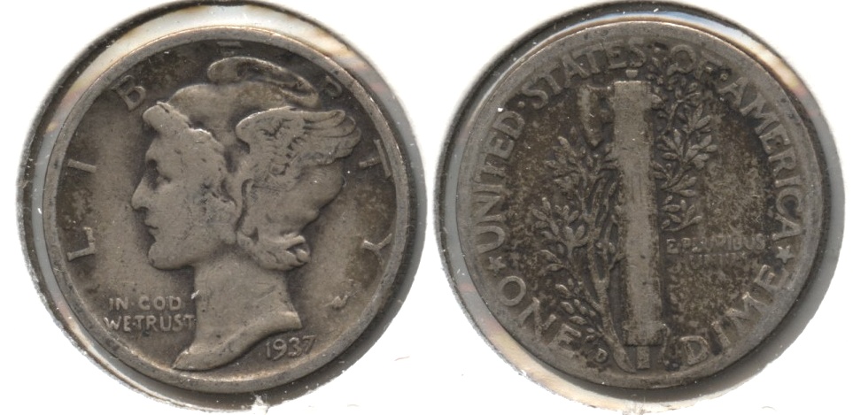 1937-D Mercury Dime Good-6