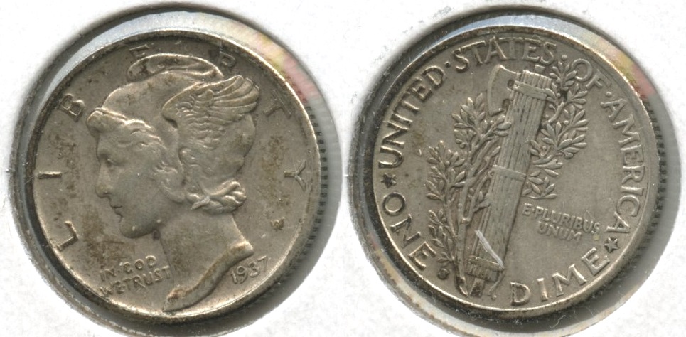 1937-S Mercury Dime VF-20
