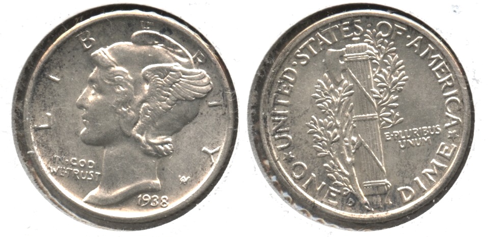 1938-D Mercury Dime MS-63 #a