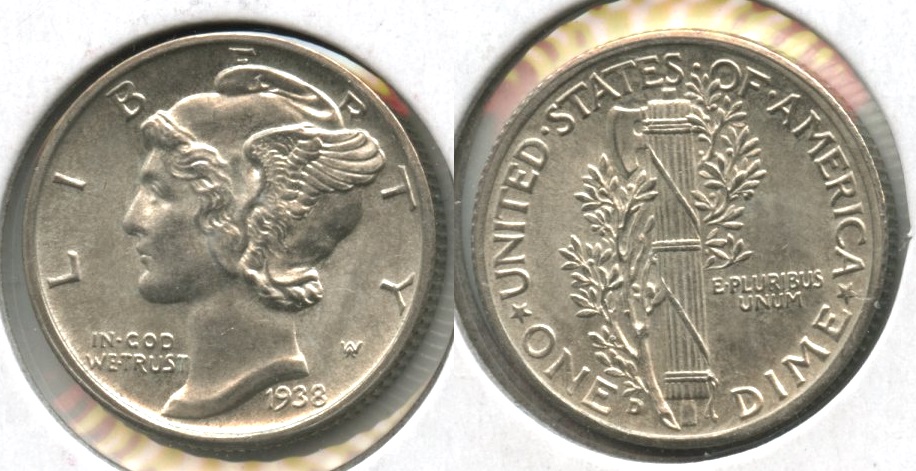 1938-D Mercury Dime MS-63 #b