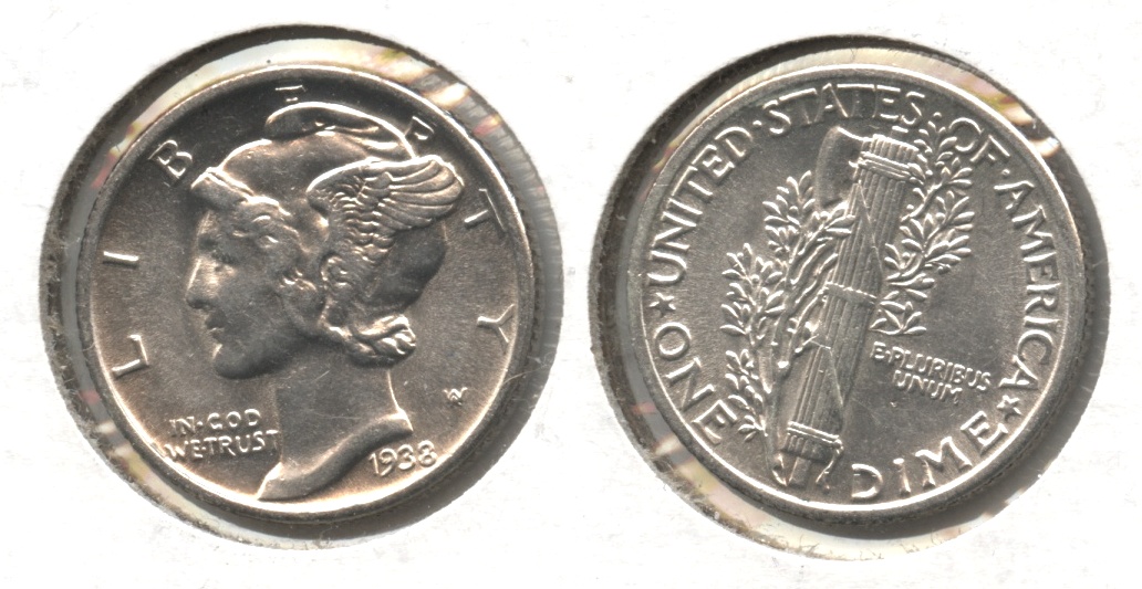 1938 Mercury Dime MS-63 #b