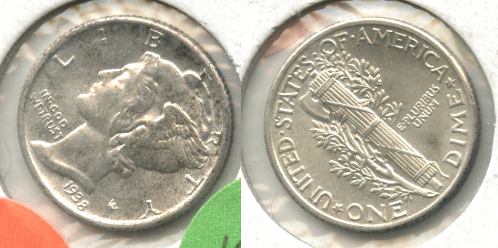1938 Mercury Dime MS-63 #d