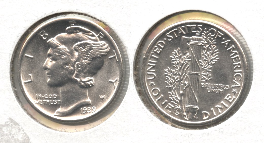 1939-D Mercury Dime MS-63 #j
