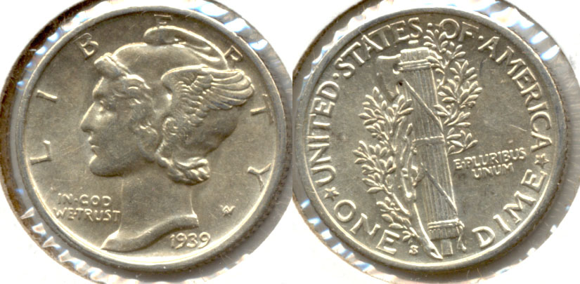 1939-S Mercury Dime AU-55 a