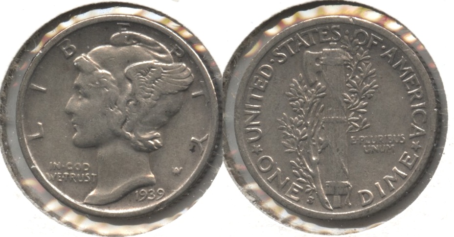 1939-S Mercury Dime EF-40
