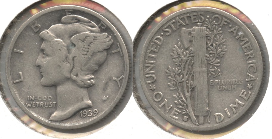 1939-S Mercury Dime Fine-12 #n