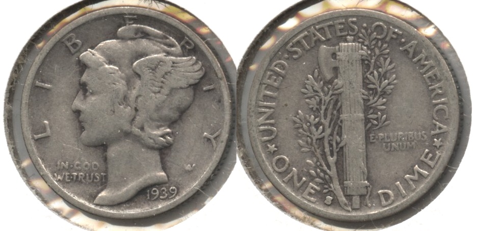 1939-S Mercury Dime Fine-12 #q