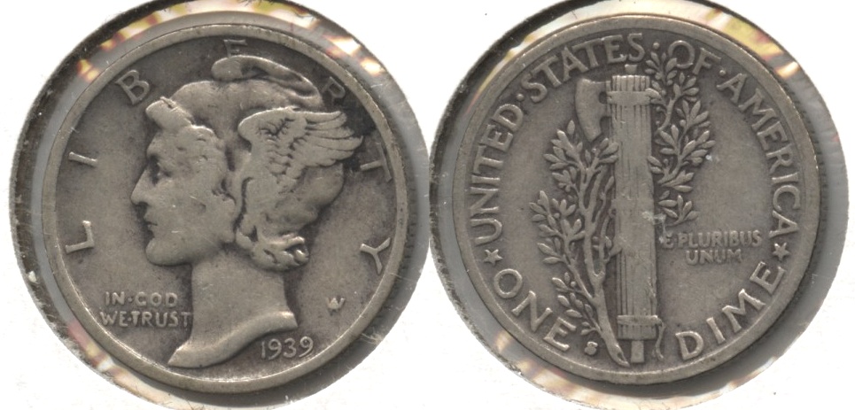 1939-S Mercury Dime VG-8 #a