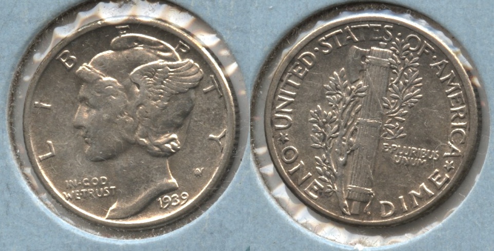 1939 Mercury Dime AU-50 #n