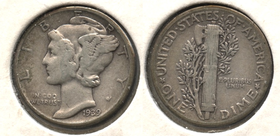 1939 Mercury Dime Fine-12 #c
