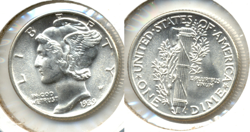 1939 Mercury Dime MS-63 j