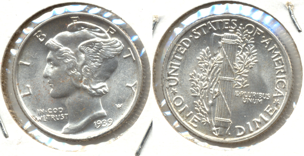 1939 Mercury Dime MS-63 p