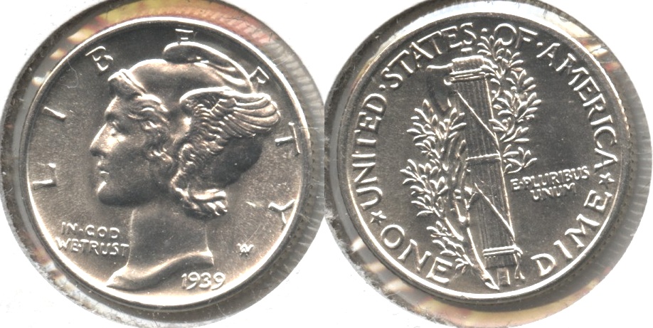 1939 Mercury Dime MS-63 #q