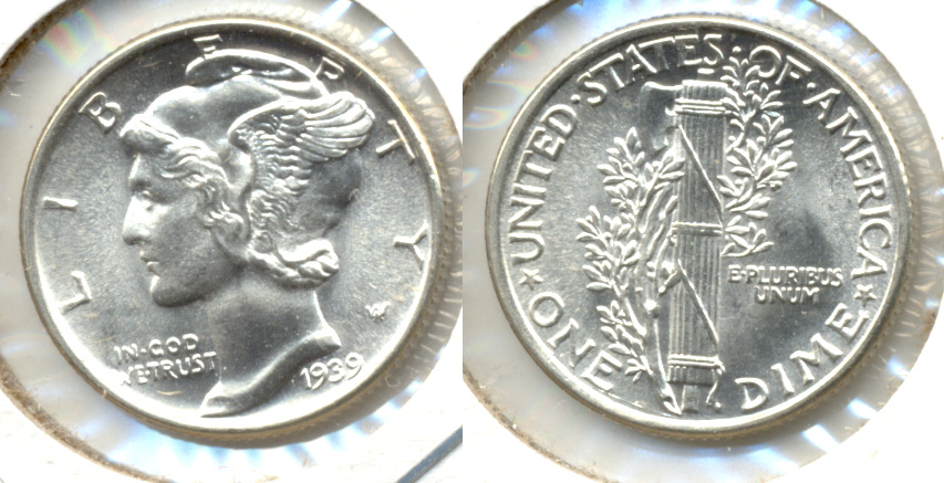 1939 Mercury Dime MS-64 a