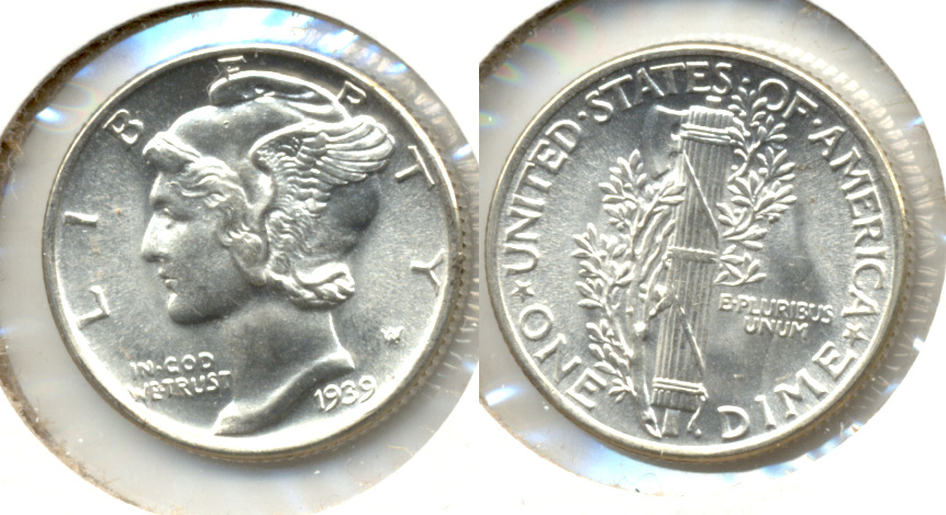 1939 Mercury Dime MS-64 d
