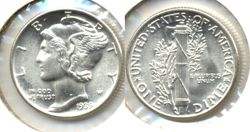 1939 Mercury Dime MS-65