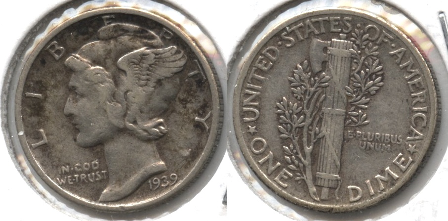 1939 Mercury Dime VF-20 #g