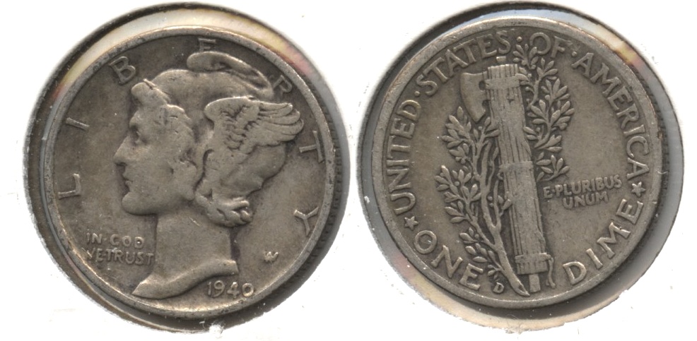 1940-D Mercury Dime Fine-12 #a